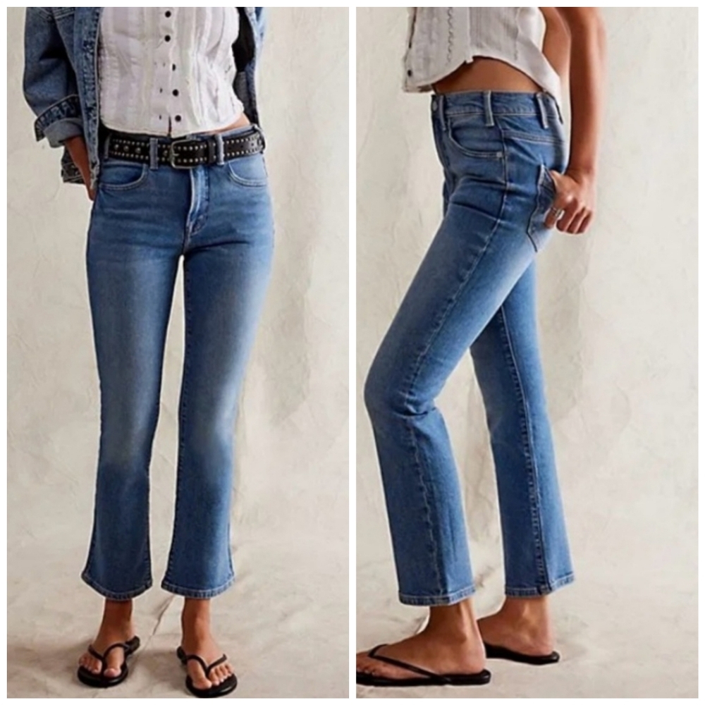 Free People Blue Boot Cut Jeans